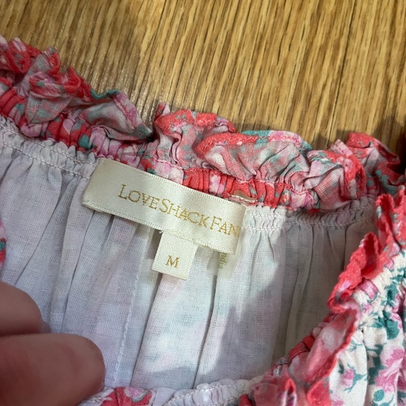 Loveshackfancy Ren Dress in Strawberry Melange Size Medium - Picture 4 of 16